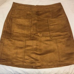 Brown mini skirt